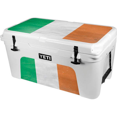 Ireland Flag Distressed YETI Tundra 65 Hard Cooler Skin